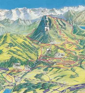 Piantina turistica dell’area del Moléson (53873 bytes)